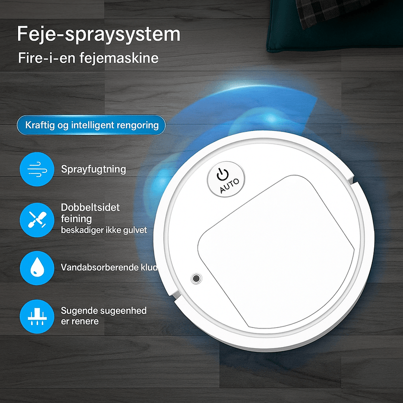 CleanBuddy™ – Sig farvel til gulvvask og støvsugning - Azora