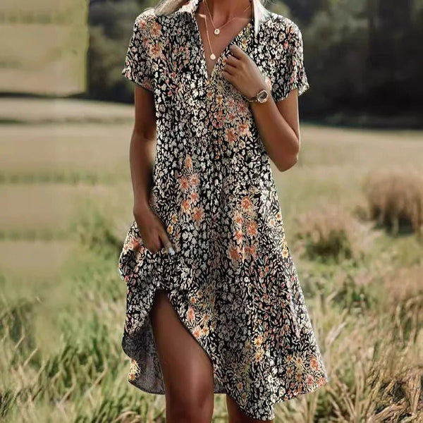 Kailyn© - Vrolijke Bohemian Jurk - Azora