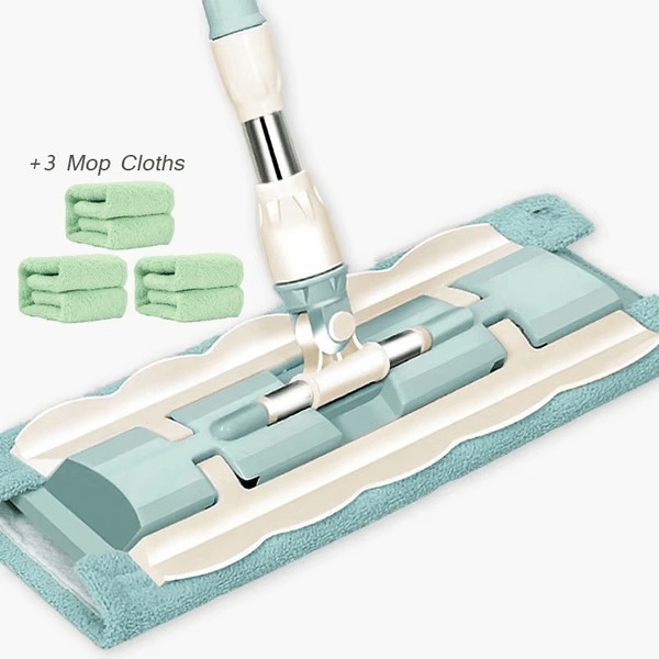 SteelMop Pro™ - Flad moppe med rustfri stål skaft - Azora