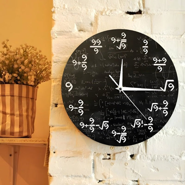 TimeFlair™ - Moderne wiskundige wandklok - Azora